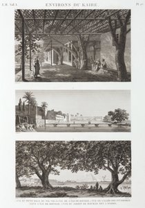 Ansichten rund um Kairo, Ägypten, ca. 1798