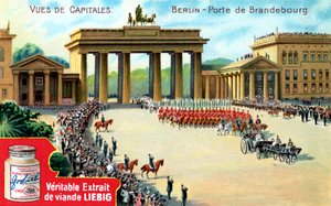 Ansichten von Hauptstädten: Brandenburger Tor, Berlin, ca. 1900