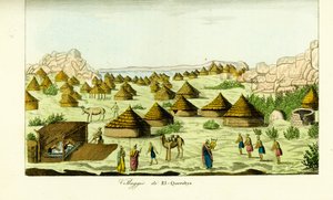 Dorf El Querebya (El Querebyn) unter dem Funj-Königreich von Sennar, Sudan von Unbekannt