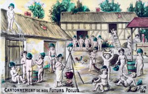 Vintage französische Postkarte, ca. 1900 von Unbekannt