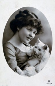 Vintage französische Postkarte, um 1900 von Unbekannt
