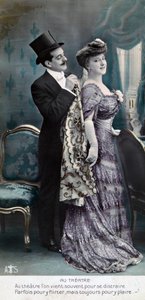 Vintage französische Postkarte, um 1900