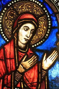 Jungfrau Maria. Die Heimsuchung. Drittes Viertel des zwölften Jahrhunderts. Oeuvre Notre Dame Museum in Straßburg, Straßburg, Frankreich