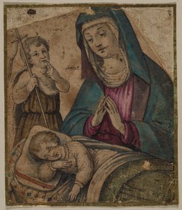 Jungfrau und Kind mit dem Heiligen Johannes, 1500er von Unbekannt