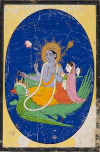 Vishnu und Gemahlin auf Garuda, 19. Jahrhundert
