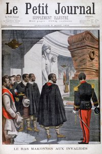 Besuch von Ras Makonnen in Les Invalides in Paris, 1902