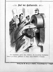 Besuch der Iwakura-Mission im Krupp-Werk in Essen, 1873 von Unbekannt
