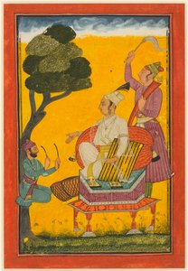 Vivaca Ragaputra, ein Blatt aus der Ragamala-Serie, um 1700-1720 von Unbekannt