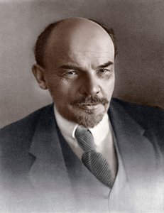 Wladimir Iljitsch Uljanow Lenin, russischer bolschewistischer Revolutionär, um 1917