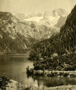Vorderer Gosausee und das Dachsteinmassiv, Oberösterreich, um 1935 von Unbekannt