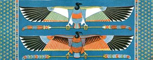 Geierdeckenverzierungen, Philae, Ägypten, 1928 von Unbekannt