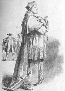 W. Macready als Kardinal Wolsey, Mitte des 19. Jahrhunderts, 1901