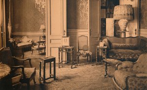 Warteraum im Ministerbüro der kubanischen Botschaft in Brüssel, Belgien, 1927