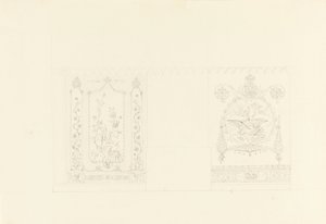 Wanddekoration, Blauer Zeichensaal, Royal Pavilion, Brighton von Unbekannt