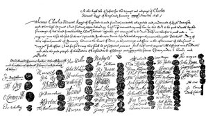 Befehl zur Hinrichtung von König Charles, 1648, 1909