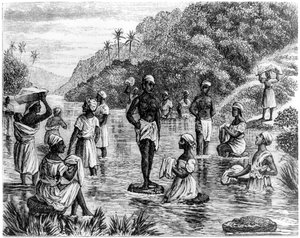 Wäsche waschen, Santo Domingo, 1873
