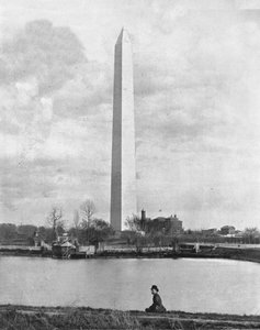 Washington Monument, Washington DC, USA, um 1900 von Unbekannt