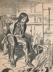 Beobachten des kochenden Kessels, um 1907 von Unbekannt