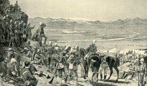 Beobachtung der Flucht der afghanischen Truppen vom Bab Wali Berg, 1. September 1880, 1901