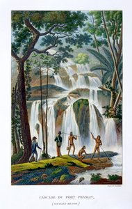 Wasserfall von Port Praslin, New Ireland, 19. Jahrhundert von Unbekannt