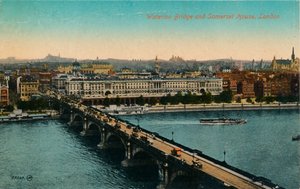 Waterloo-Brücke und Somerset House, London, c1910