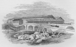 Waterloo Bahnhof, wie er beim ersten Bau aussah von Unbekannt