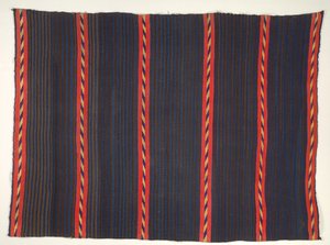 Decke mit Moki Moqui Streifen, 1865-1875