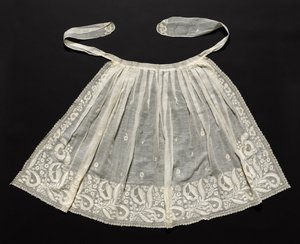 Hochzeitsschürze, ca. 1830er Jahre