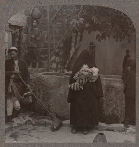 Brunnen bei Peters Haus, Jaffa, um 1900