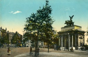 Wellington Arch, Eingang zum Green Park, London, ca. 1915 von Unbekannt
