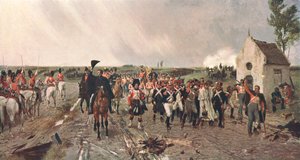 Wellingtons Marsch von Quatre Bras nach Waterloo, 1815, um 1878, um 1902