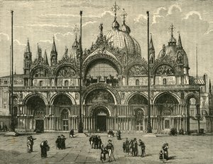 Westfassade von St. Markus, Venedig, 1890