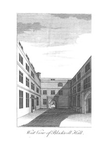 Westansicht von Blackwell Hall, ca. 1750-1800