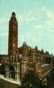Westminster Cathedral, London, um 1910 von Unbekannt