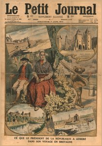 Was der Präsident während seiner Reise in die Bretagne bewunderte, 1914 von Unbekannt
