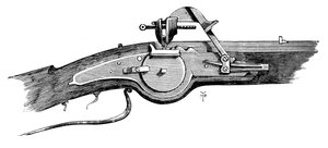 Radschlossmechanismus, aus dem Tower of London, 17. Jahrhundert, ca. 1880 von Unbekannt