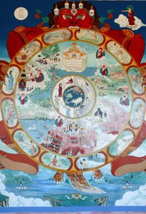 Rad des Samsara. Tempel der Tausend Buddhas. Toulon sur Arroux Frankreich von Unbekannt