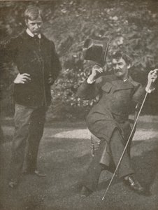 Whistler und Menpes, ca. 1885, 1904 von Unbekannt