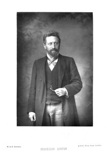 William Edward Ayrton 1847-1908, britischer Physiker, Elektroingenieur und Erfinder, ca. 1890