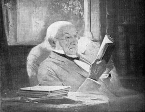 William Ewart Gladstone, britischer Staatsmann der Liberalen Partei und Premierminister, späte 19. Jahrhundert