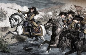 Wilhelm III. an der Boyne, 1690, um 1880 von Unbekannt