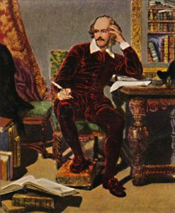 William Shakespeare 1564-1616 - Gemälde von J. Faed, 1934