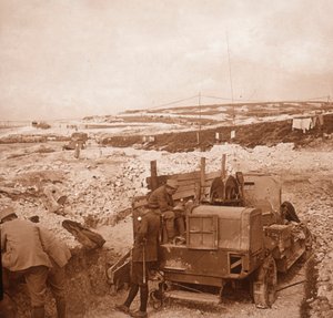 Winde für Sperrballon, Genicourt, Nordfrankreich, um 1914-1918