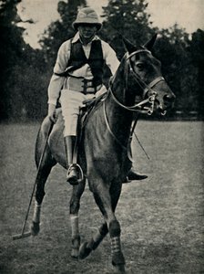 Winston Churchill beim Polo, 1920er Jahre, 1945 von Unbekannt