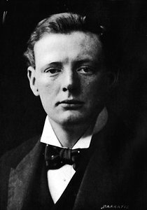 Winston Churchill um die Zeit seines ersten Parlamentsantritts, ca. 1901 von Unbekannt