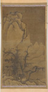 Winterbäume und schneebedeckte Gipfel, Ming-Dynastie, 17. Jahrhundert