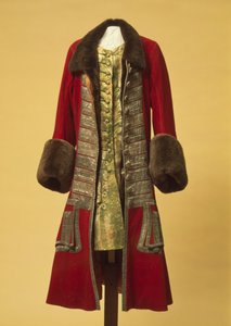Wintermantel und Weste von Peter dem Großen, frühes 18. Jahrhundert