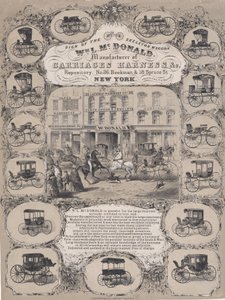 Wm. L. McDonald, Hersteller von Kutschengeschirr & Co. Repository, Nr. 26 Beekman & 1..., 1852-86