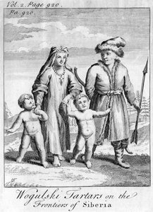 Wogulski-Tartaren an den Grenzen Sibiriens, um 1740 von Unbekannt
