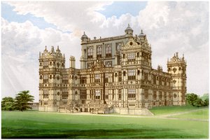 Wollaton Hall, Nottingham, Nottinghamshire, Heim von Lord Middleton, um 1880
